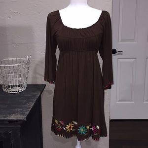 Uncle Frank brown dress size M.